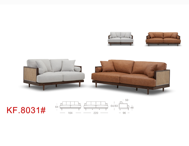 KUKA HOME minimalist wooden sofa
