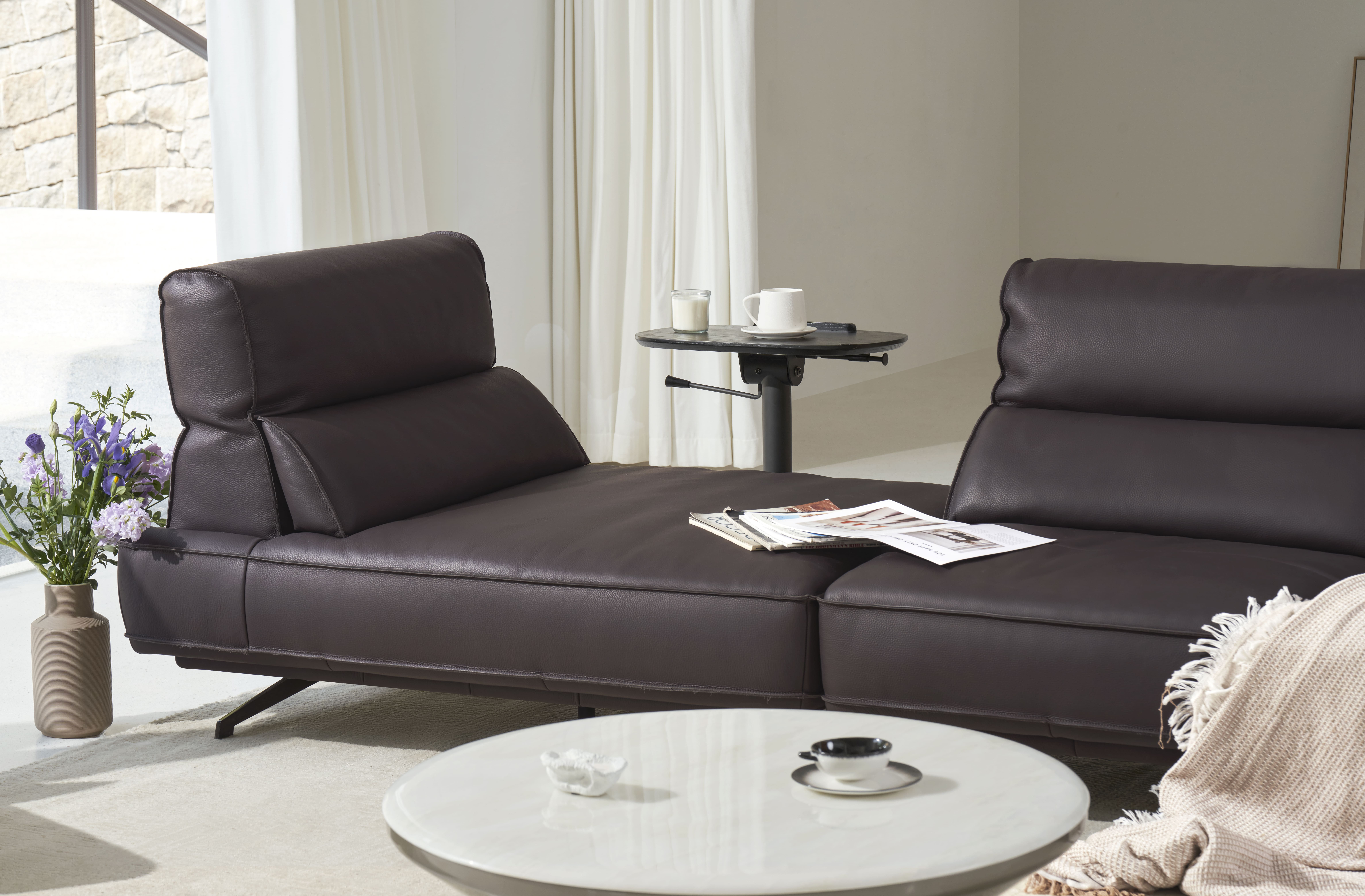 KUKA HOME custom leather couch